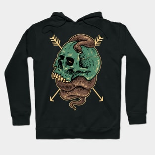 skull and snake Hoodie